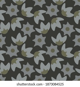 Flower ilustration seamless pattern.Great for wrapping paper,textile,fabric,scrapbooking.