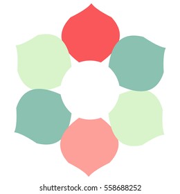 flower infographics Template 