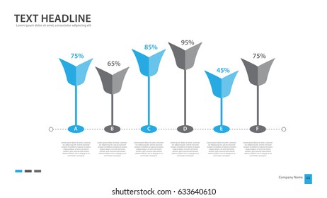 flower Infographics vector illustration