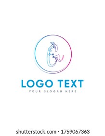 Flower initial letter type G fresh logo template, vector logo for business and company identity 