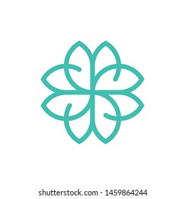 flower with initial S logo design inspiration