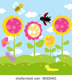 Flower and insect