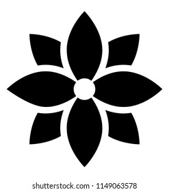 
Flower inside a flower, graphic of lotus 
