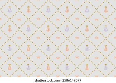Flower interior surface design, cute flowers for stationery, flower seamless pattern for textile