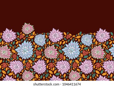 flower invitation card flower background