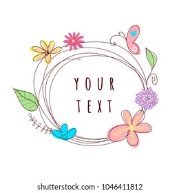 flower invitation card flower background