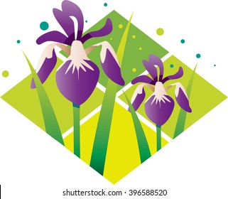 花菖蒲 のイラスト素材 画像 ベクター画像 Shutterstock