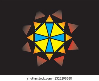 Flower isolated background vector illustration - Vector
