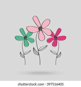 flower isolated design 