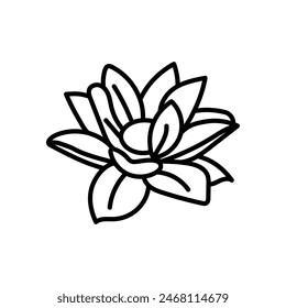 Flower isolated icon. vector illustration