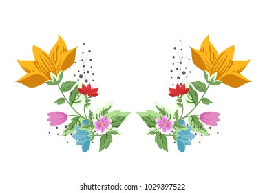 Flower isolated on black background.Modern design for t-shirt,print material,cloth and textile.Flower for invite and wedding card,wallpaper,poster,greeting card.Creative trendy art,vector illustration