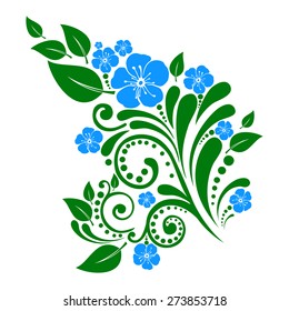 flower isolated on White background. Vector illustration