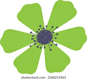 flower isolated vector design. one flower. flowers design.  beautiful flower symbol, flower vector
