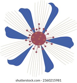flower isolated vector design. one flower. flowers design.  beautiful flower symbol, flower vector