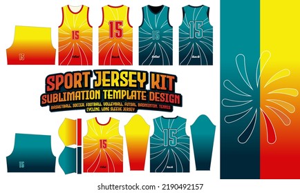 Flower Jersey template pattern 74 Sublimation for Soccer Football Esport Basketball Design