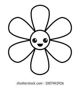  flower kawaii cartoon botanical icon