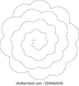 flower laser cut from felt
