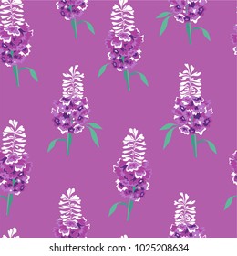 Flower lavender. Artwork for print and textiles. Vector illustration