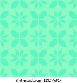 Flower leaf abstract background multicolor seamless pattern.