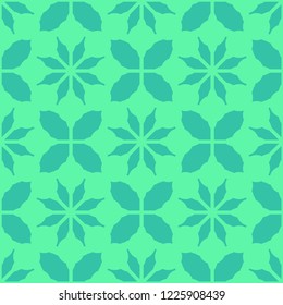 Flower leaf abstract background multicolored seamless pattern.