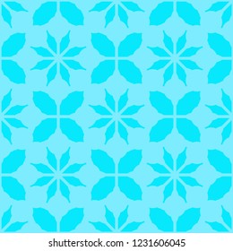 Flower leaf abstract background multicolored seamless pattern.