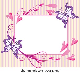 flower and leaf border frame