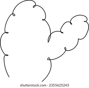 flower and leaf botanical one line hand drawing element