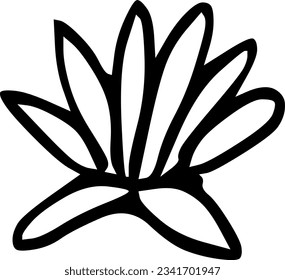 Flower and leaf floral ink vector illustration for wedding invitation, greeting cards etc