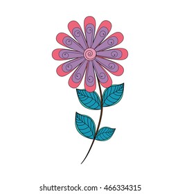flower leaf garden floral nature plant icon. Isolated and flat illustration. Vector graphic