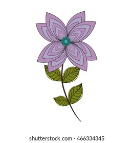 flower leaf garden floral nature plant icon. Isolated and flat illustration. Vector graphic
