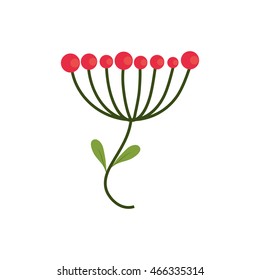 flower leaf garden floral nature plant icon. Isolated and flat illustration. Vector graphic