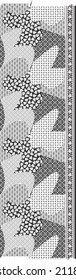 Flower leaf geometric dot line pattern use in wall print, fabric print texture, tile, background, paper print.