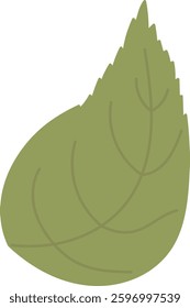 Flower Leaf Hand Drawn Vector Illustration