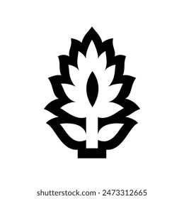 Flower Leaf Icon For Logo, icon, Print and more.