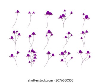 flower and leaf icon vector illustration for pattern