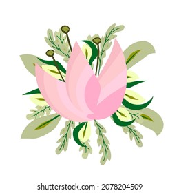 flower and leaf icon vector illustration for pattern