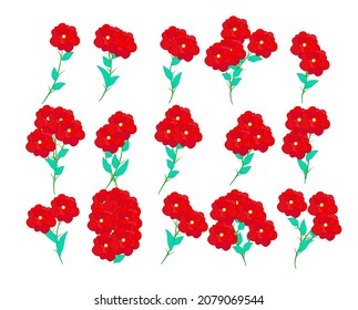 flower and leaf icon vector illustration for pattern