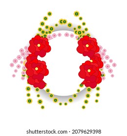 flower and leaf icon vector illustration for pattern