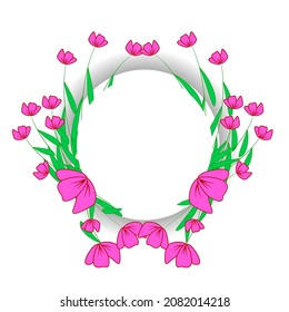 ilustración vectorial de icono de flor y hoja para patrón
