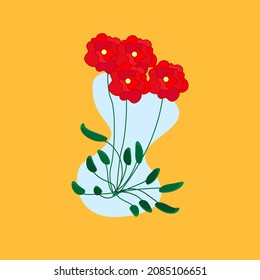 flower and leaf icon vector illustration for pattern