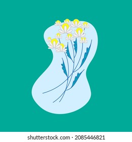 flower and leaf icon vector illustration for pattern