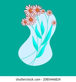 flower and leaf icon vector illustration for pattern