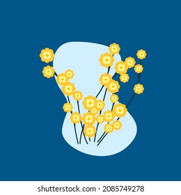 flower and leaf icon vector illustration for pattern
