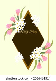 flower and leaf icon vector illustration for pattern