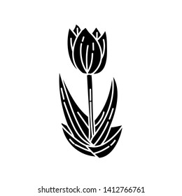 Flower Leaf Illustration Design Template Vector
