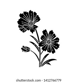 Flower Leaf Illustration Design Template Vector
