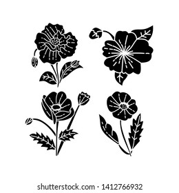 Flower Leaf Illustration Design Template Vector