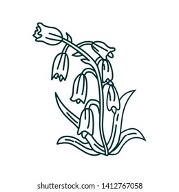 Flower Leaf Illustration Design Template Vector