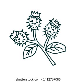 Flower Leaf Illustration Design Template Vector
