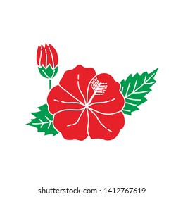 Flower Leaf Illustration Design Template Vector